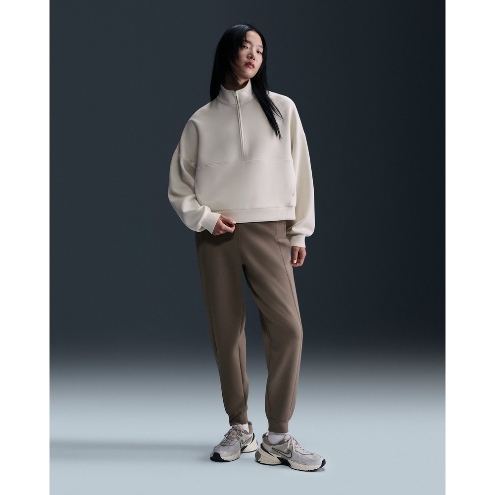 Nike Sportswear Tech Fleece 24/7 Quarter-Zip Pullover Light Orewood Brown NEW S - Picture 4 of 7